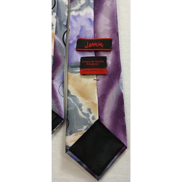 J Garcia Creme de Menthe Hangover Collection Fifty-Five 100% Silk Tie Men's Mint - Picture 5 of 7